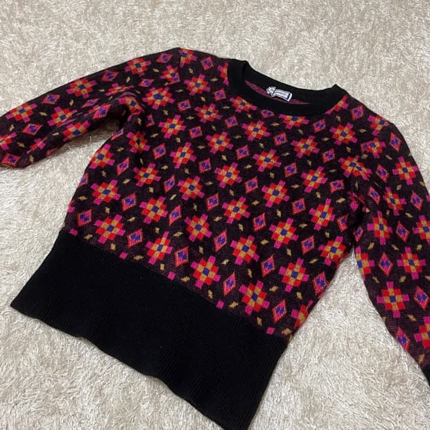  Yves Saint Laurent 생로랑 90‘s 이브생로랑 패턴 니트