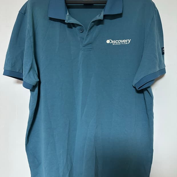 디스커버리 폴로 반팔 티셔츠 블루