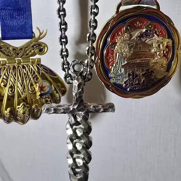 Oceanora S925 수제 홀리 소드 남성 펜던트