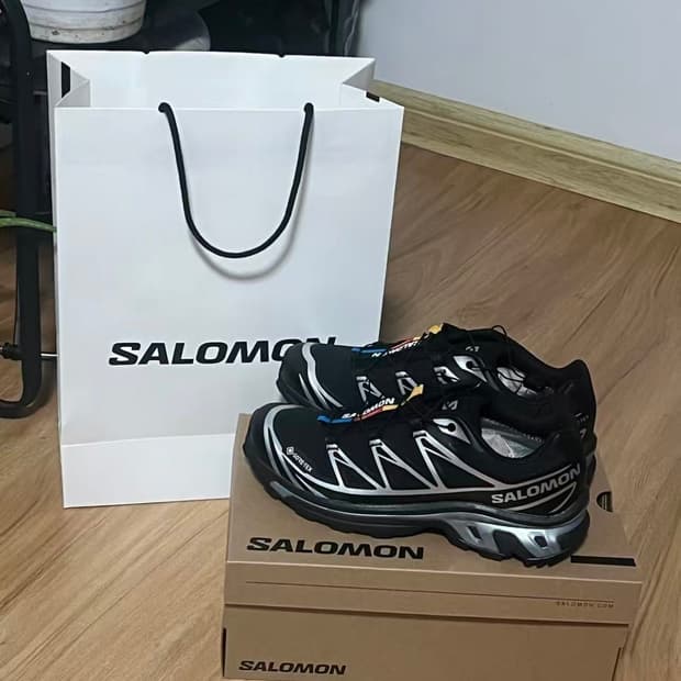 살로몬 XT-6 고어텍스 블랙 실버 240mm