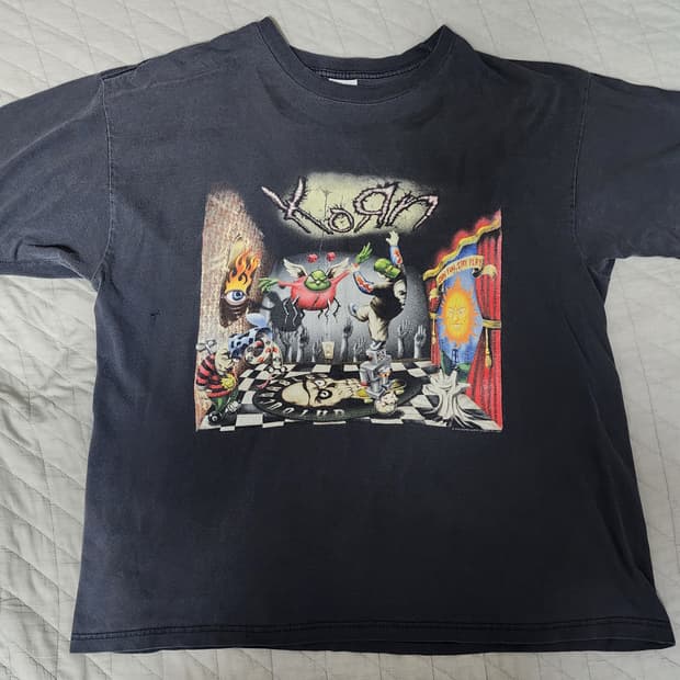[XL] 00s 콘 KORN 2002 언터쳐블 빈티지 밴드티