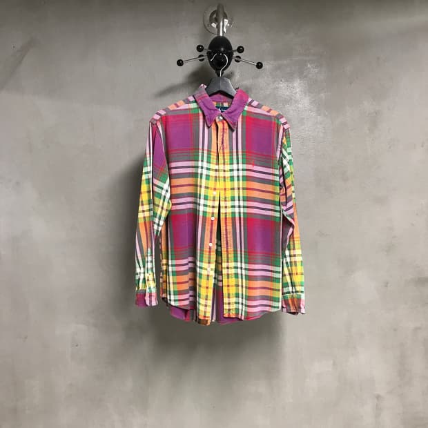 폴로 랄프로렌 체크 셔츠 L