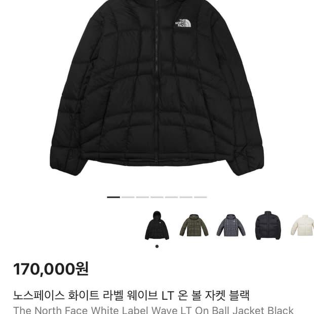 노스페이스 화이트라벨 웨이브 lt 온볼