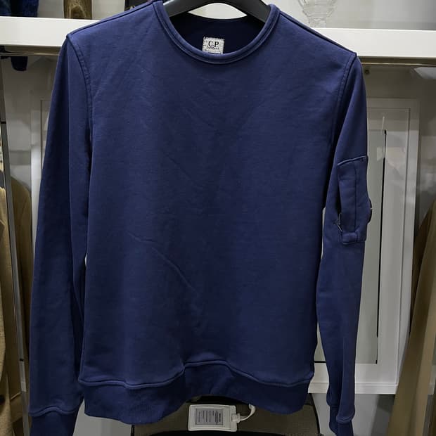 CP컴퍼니/빈티지네이비 맨투맨티(S)