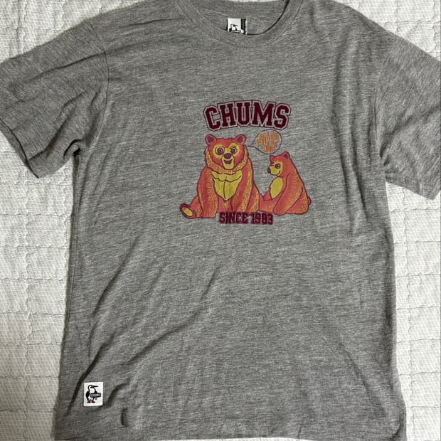 CHUMS 곰 그래픽 티셔츠