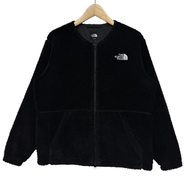 노스페이스 로고 플리스 블루종 집업자켓