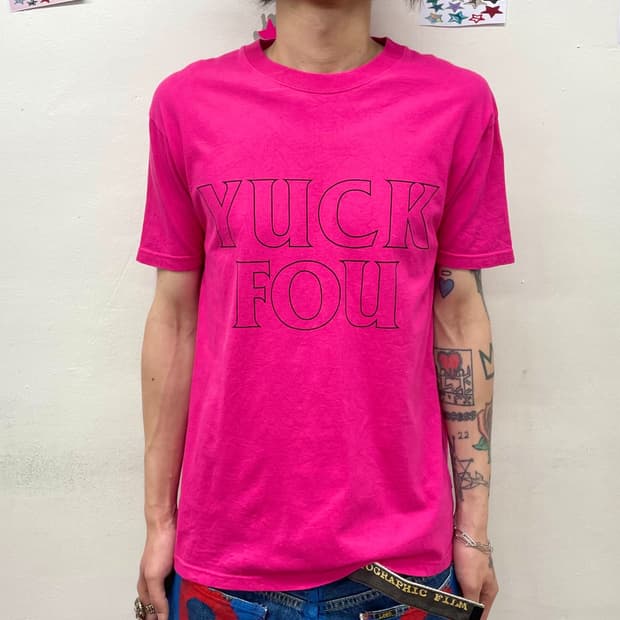YUCK FOU Pink T-shirt