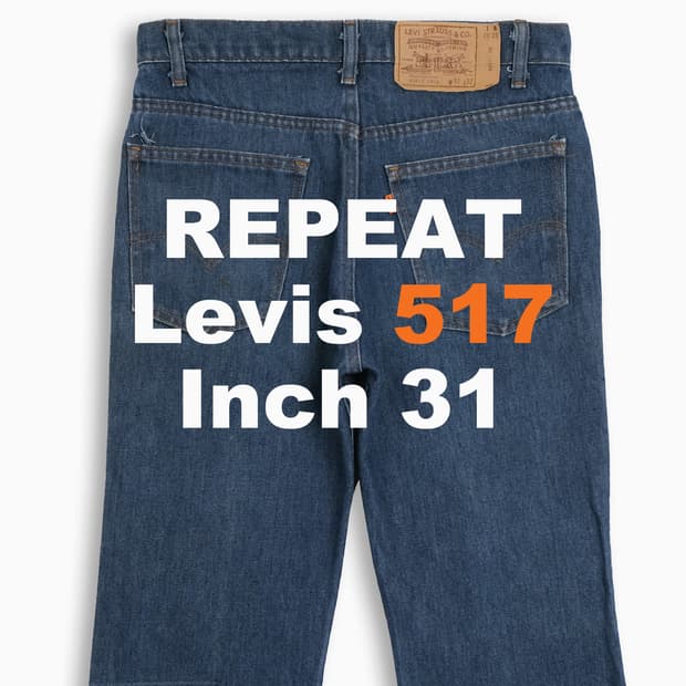 리바이스 517 오렌지탭 진청 70s USA 31인치 OR5173284