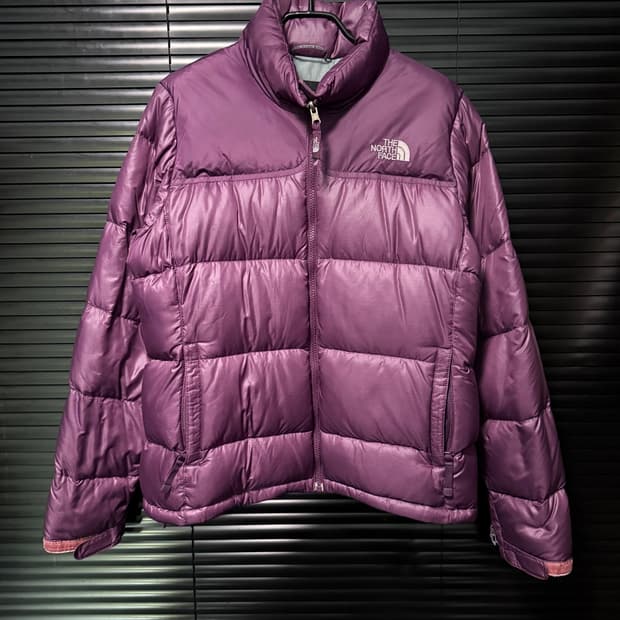 노스페이스 눕시 700 패딩 보라색 퍼플 85 정품 빈티지 등산 방한