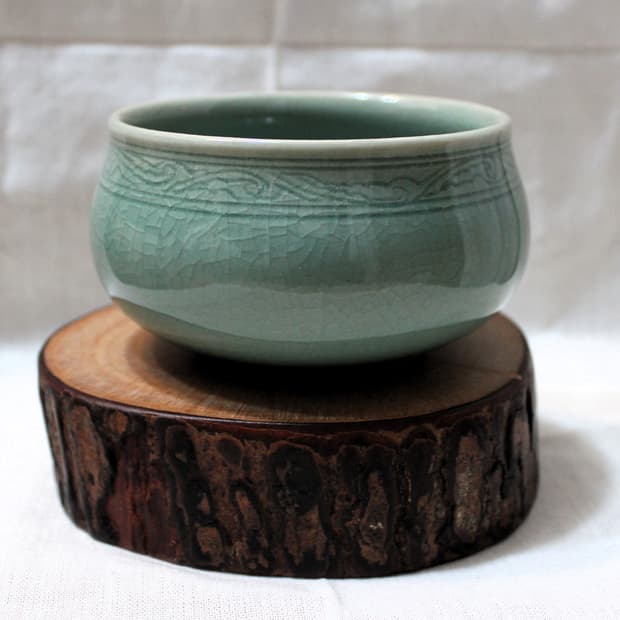 여천 이연휴 명장 청자 다완 오브제