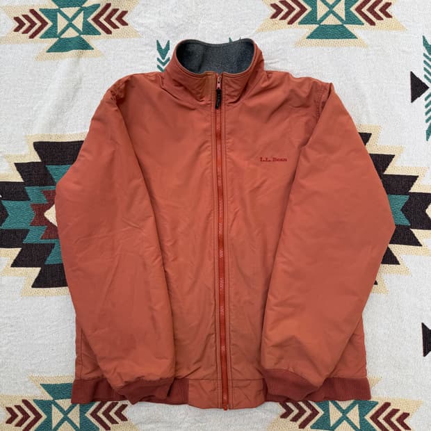 L.L.Bean Warm Up Jacket Orange L