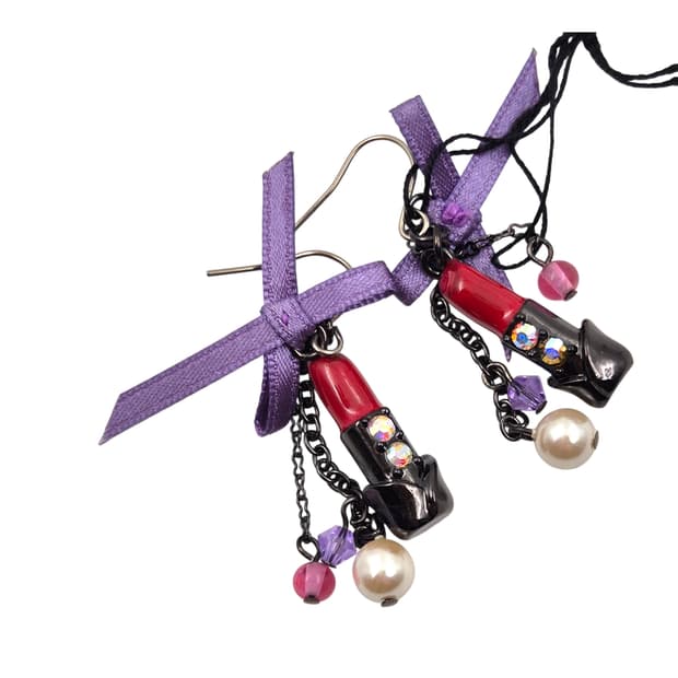 05s 안나수이 립스틱 진주 귀걸이 세트