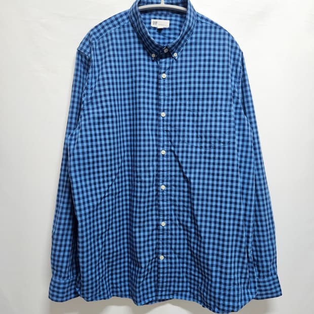 GAP 갭 체크 셔츠 남방 XL