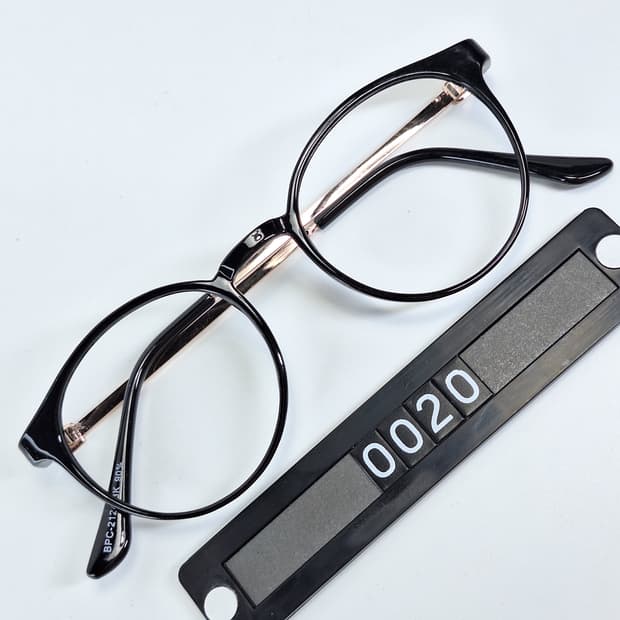 일본 수입 3coins BPC-2124 블랙 골드 보스턴 안경테 패션