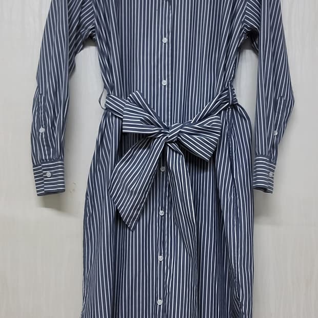 거의 새옷 유니클로 셔츠 원피스 롱 긴팔 원피스  여자 66 77