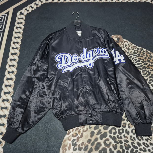 90's 갤럭시 LA 다저스 빈티지 새틴 바시티 자켓