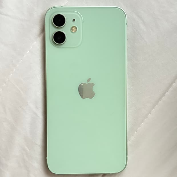 아이폰12 쌈무그린 128기가 배터리 성능 73%