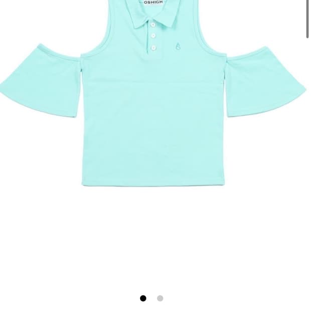 오스하이 OFF SHOULDER PK TOP MINT