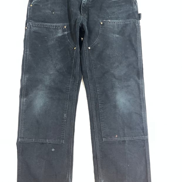 90s 빈티지 칼하트 더블니 블랙 made in usa