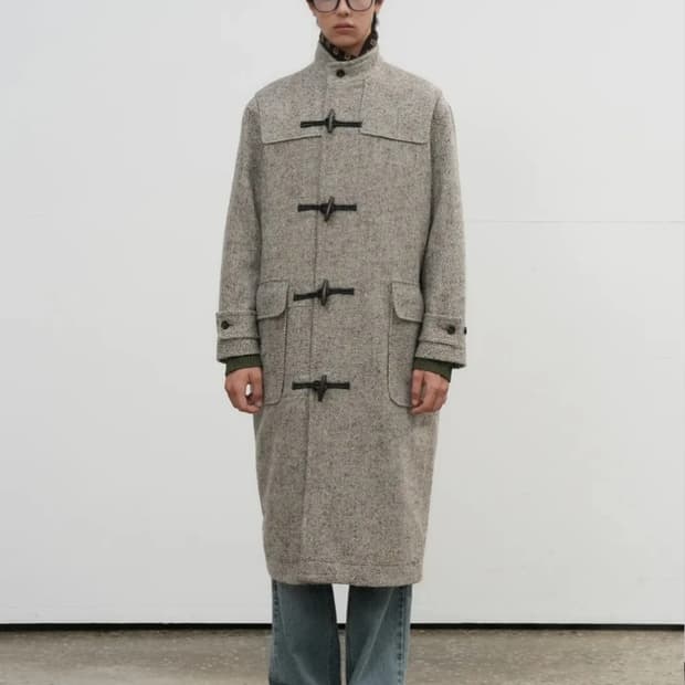 제너럴아이디어 헤링본 더플 코트 XL