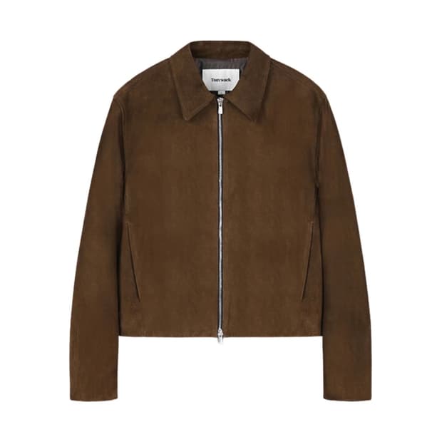 토니웩 스웨이드 지퍼 블루종 자켓 L