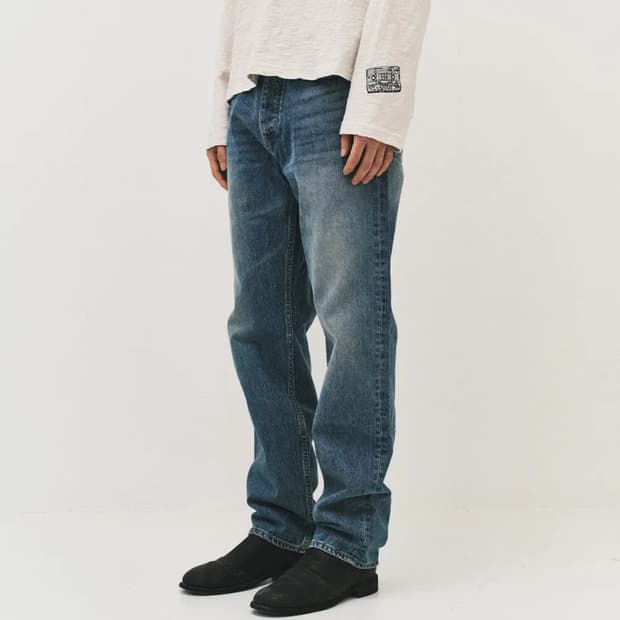서피스에디션 LOST STRAIGHT DENIM PANTS INDIGO