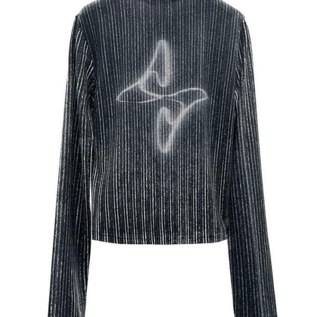 BLR 로고 시스루 티 LOGO PRINTED TOP 