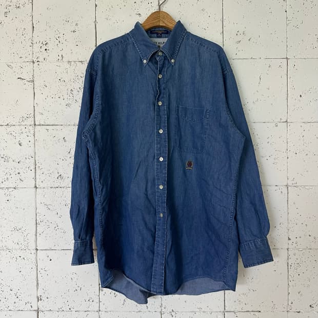 2XL 타미 힐피거 데님 셔츠