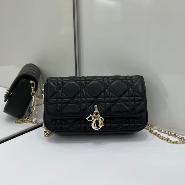 디올 크로스 백시그니처 넝쿨 체크로 클래식한 레터링 참장식
