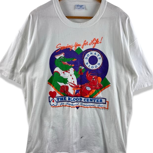 90S 미국생산 싱글스티치 프린팅 티셔츠2659