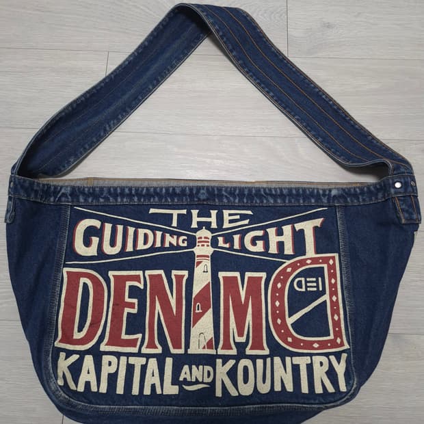 캐피탈 데님 가방 (크로스)