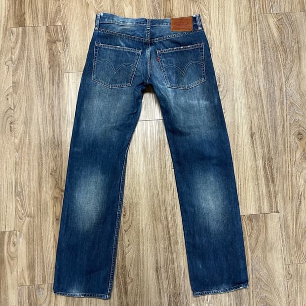 리바이스 502 셀비지 데님 