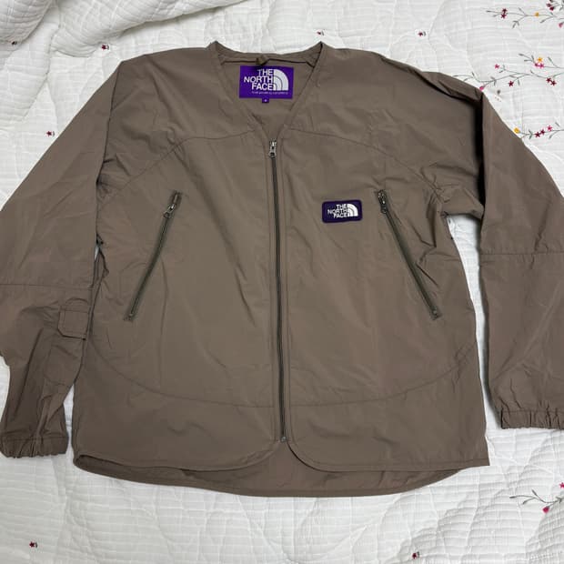 노스페이스 퍼플라벨 나나미카 나일론 립스탑 가디건 자켓 베이지 S