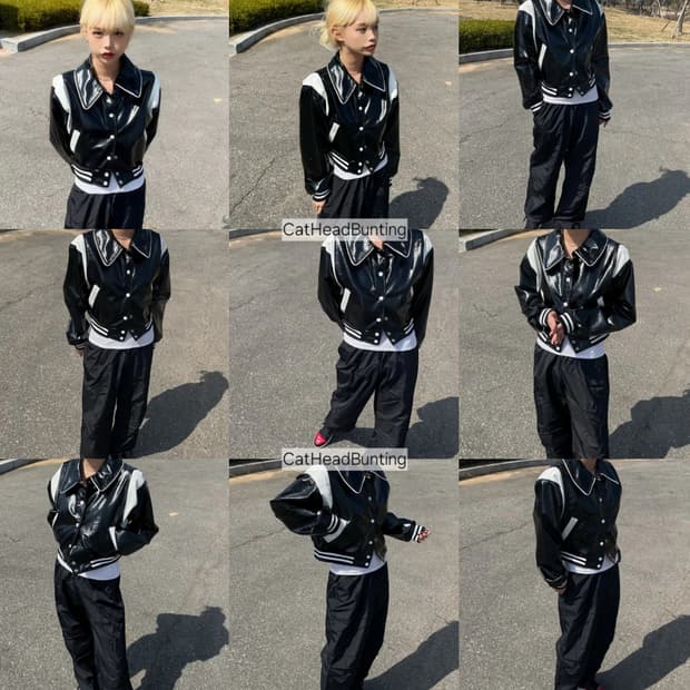 바시티 자켓 릿킴 블랙업 원더원더 키미스 히피디피