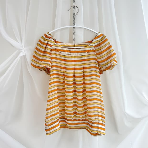 grove orange yellow mixed blouse