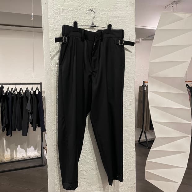 요지야마모토 개버딘 울 슬랙스