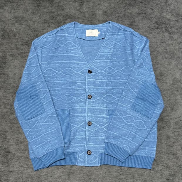 Fine Wool Patterned Cardigan