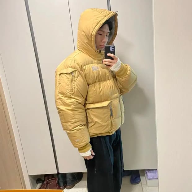 노스페이스 헤비 다운 코튼파카