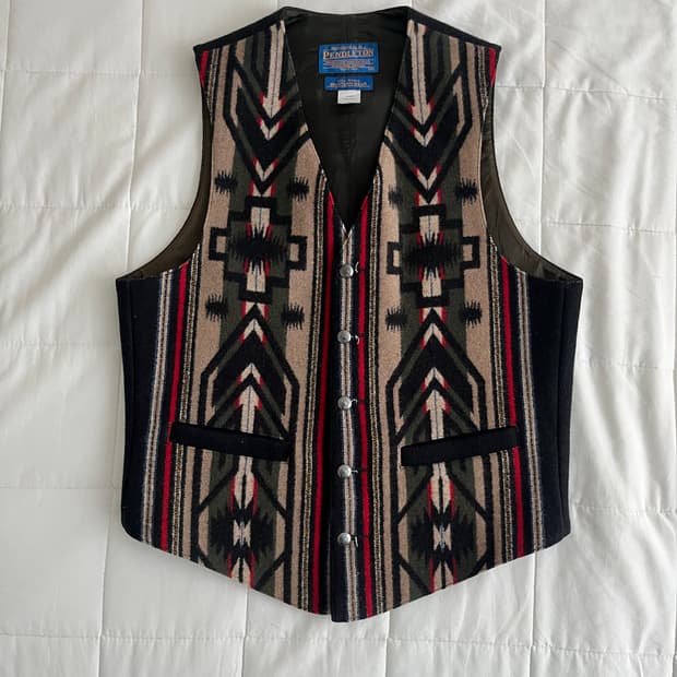Pendleton 웨스턴 웨어 네이티브 패턴 울 베스트