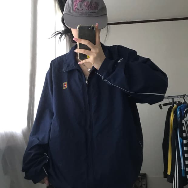 나이키 네이비 바람막이