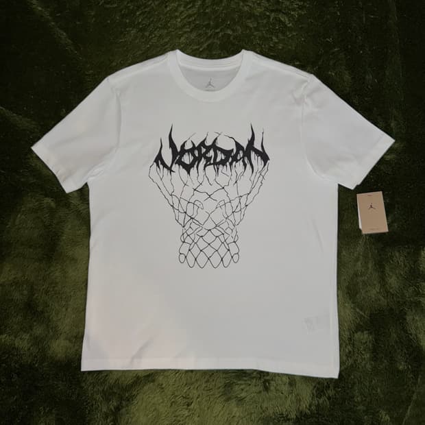 [XL-3XL] 조던 드라이핏 바스켓볼 그래픽 티셔츠 화이트