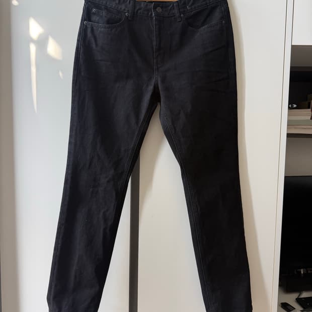 페이탈리즘 블랙진 #ISK04 usak slim straight fit