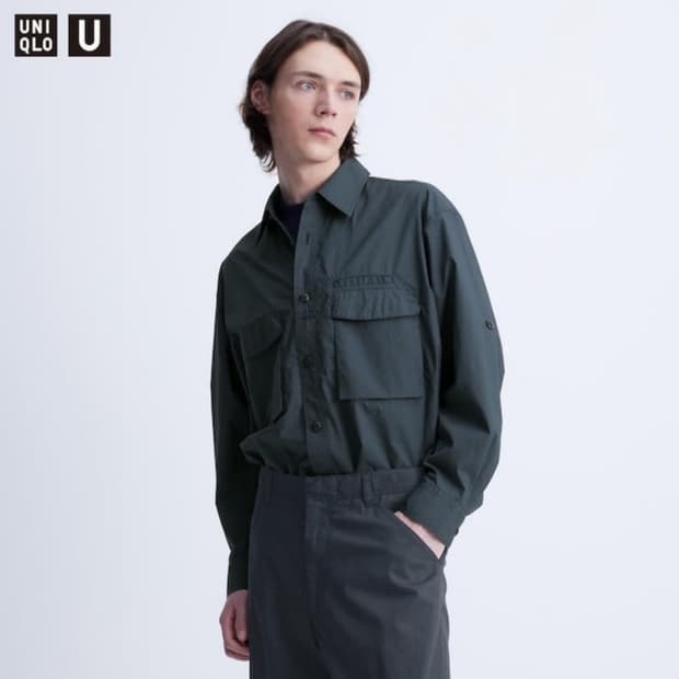 유니클로u 24fw 유틸리티 셔츠