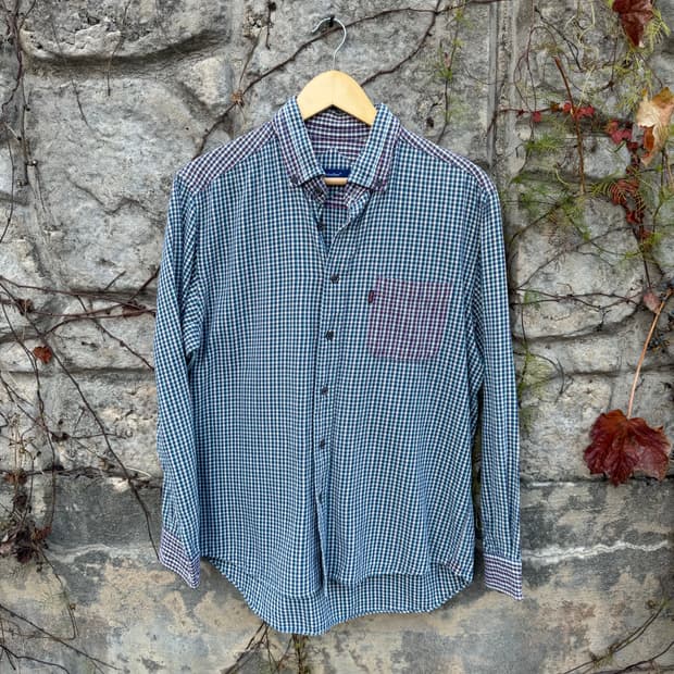 골든베어 멀티 컬러 체크 셔츠 LL