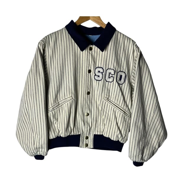 [Edwin] 00's 에드윈 베이스볼 히코리 봄버자켓