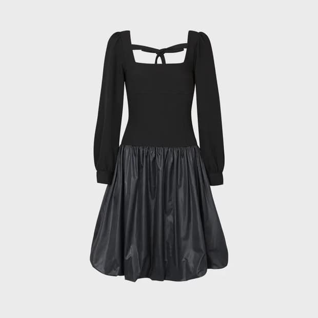 루루서울 Rosy Balloom Shirring Midi Dress