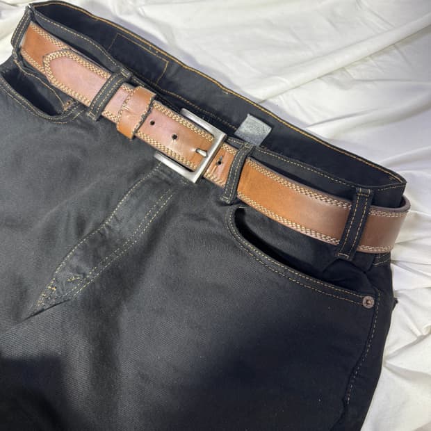 랭글러 레더 벨트