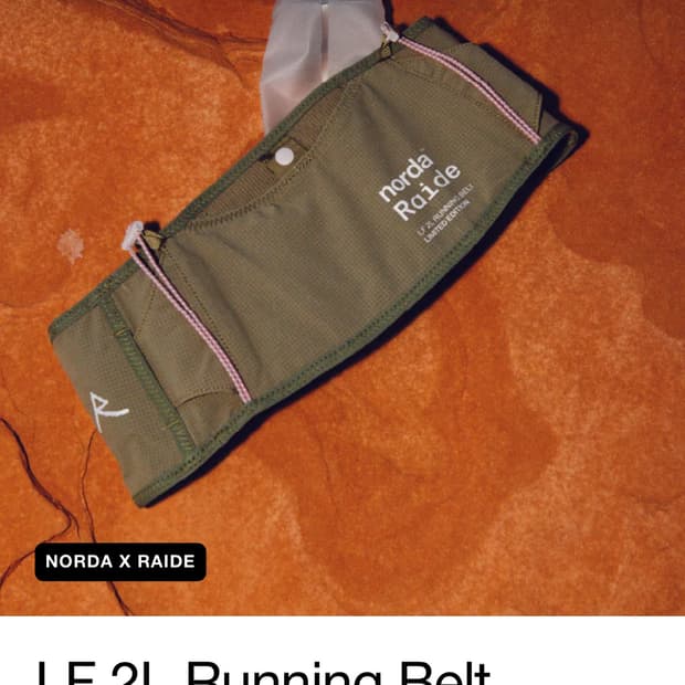 Norda x raide running belt