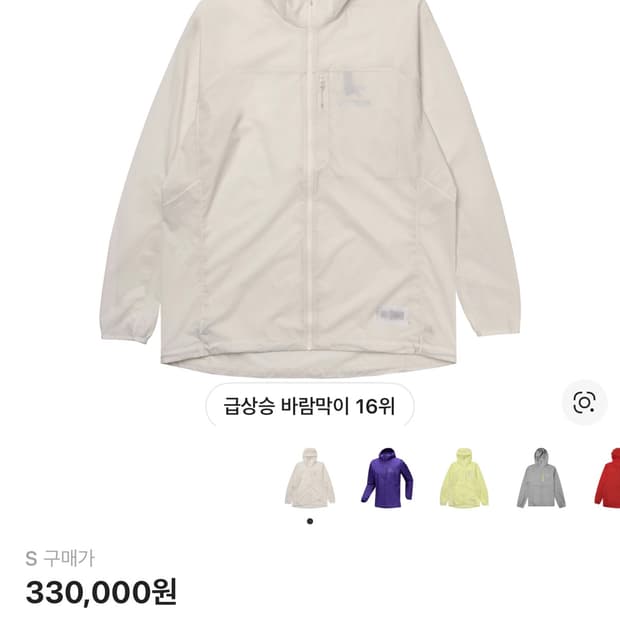 아크테릭스 스쿼미시 후디 아크틱 실크 새상품