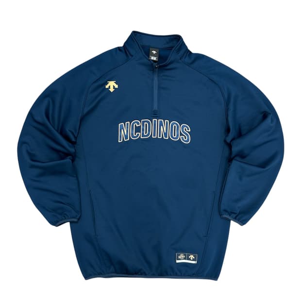 데상트 NC다이노스 하프집업 기모 트레이닝탑(105)